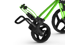 Adjustable Bag Support and Wheel